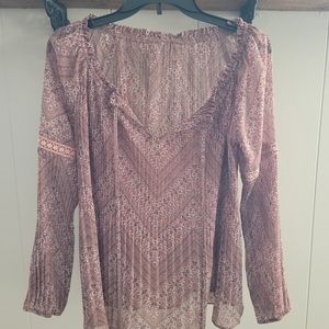 Knox Rose size small slightly sheer top